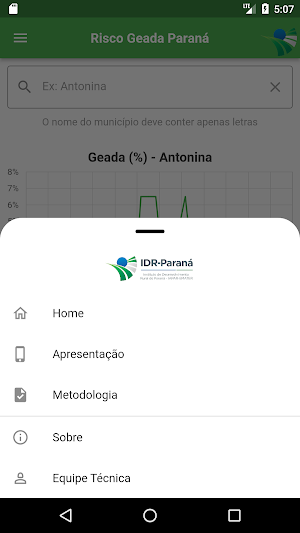 Geada Paraná Screenshot 2
