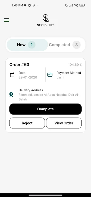 Store List Screenshot 1