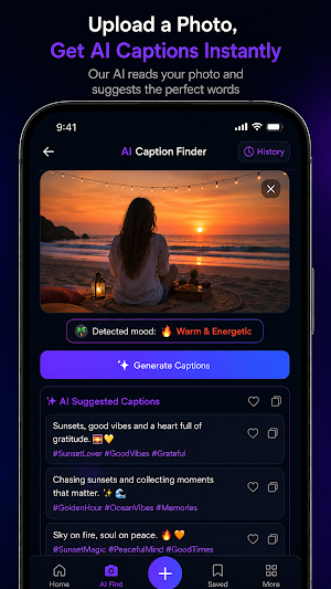 Caption AI: Bio & Hashtags Screenshot 2