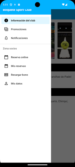 Boquete Sports Club Screenshot 2