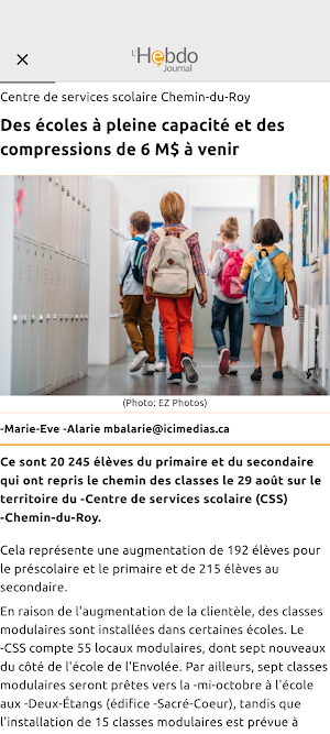 L’Hebdo Journal Screenshot 1