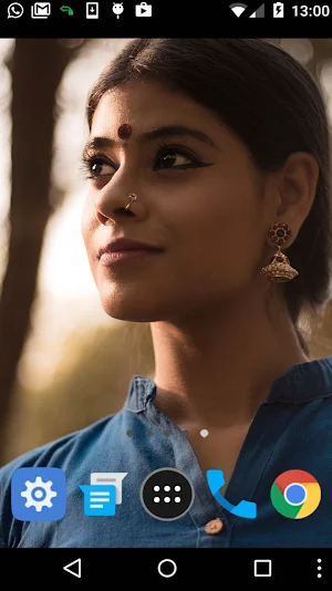 simple indian girl wallpaper Screenshot 1
