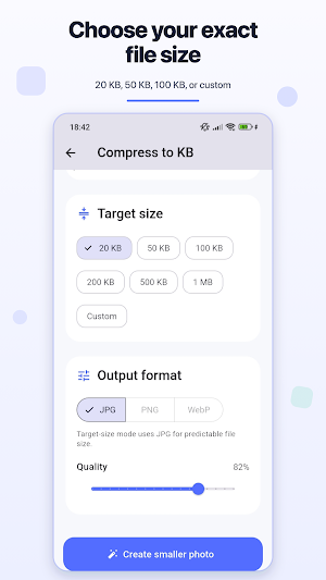 Photo Compressor: MB to KB Screenshot 2