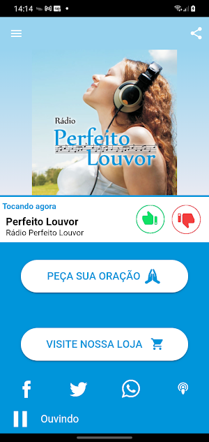 Rádio Perfeito Louvor Screenshot 0