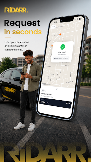 Ridarr - Request a ride Screenshot 2