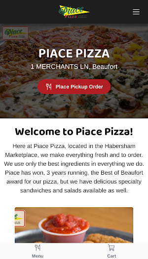 Piace Pizza Screenshot 0
