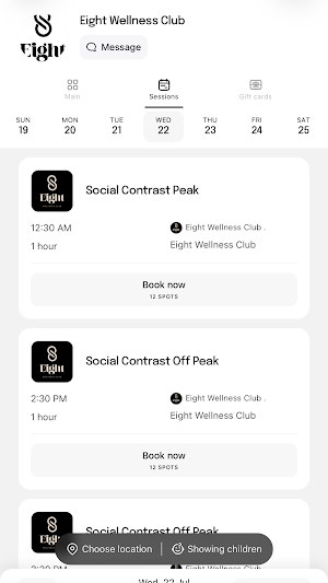 Eight Wellness Club Screenshot 2