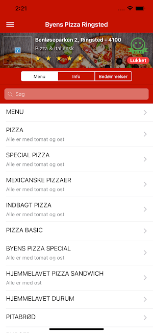 Byens Pizza Ringsted Screenshot 0