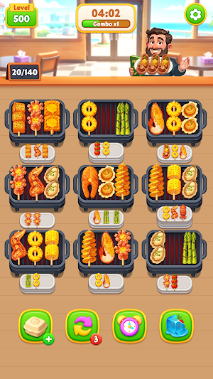 Food Sorting: Grill Match Game Screenshot 0