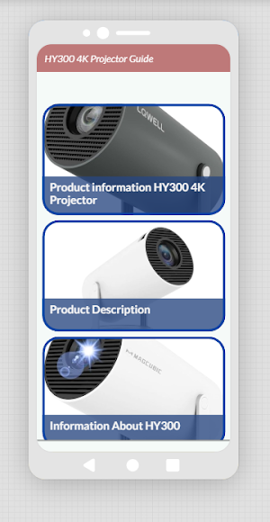 HY300 4K Smart Projector Guide Screenshot 1