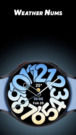 Weather Nums - Watch face Screenshot 0