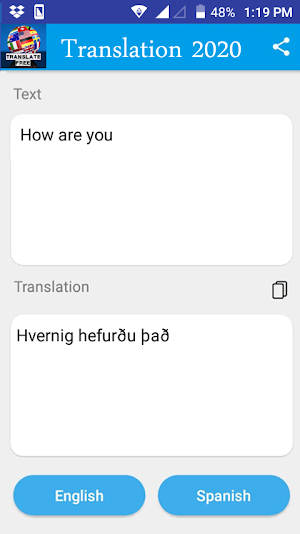 Icelandic - English Translator 2020 Screenshot 0