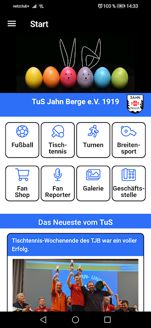 TuS Jahn Berge 1919 e.V. Screenshot 0