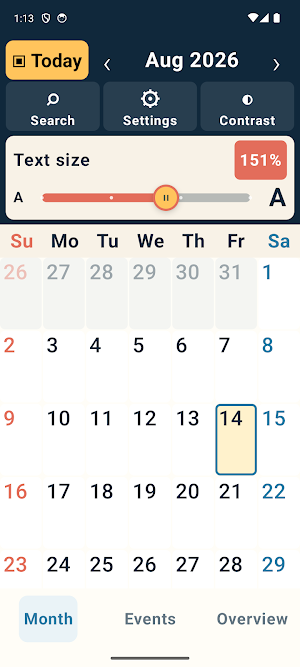 Senior Calendar Screenshot 0