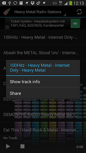Heavy Metal Radio Stations Screenshot 1
