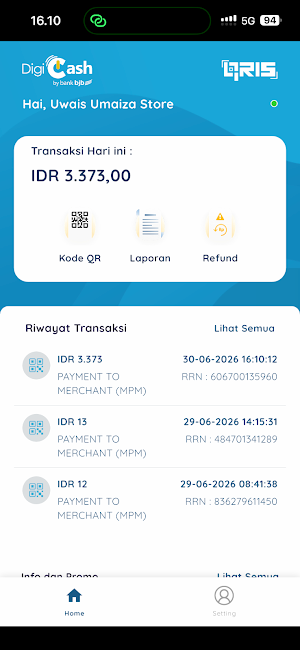DigiCash Merchant bjb Screenshot 2