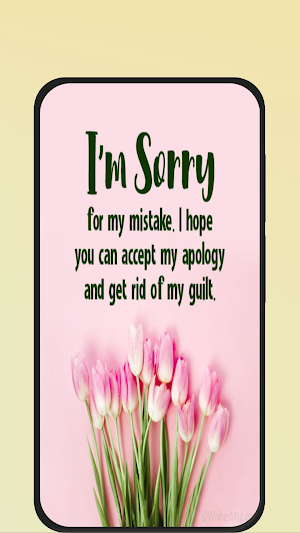 sorry messages Screenshot 0