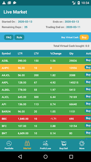 Virtual Trading Screenshot 3