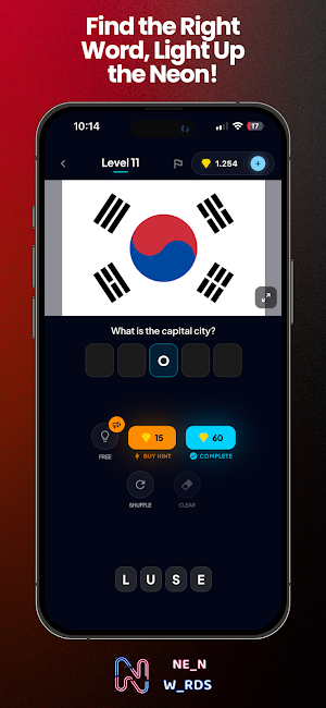Neon Words: Word Puzzle Screenshot 3