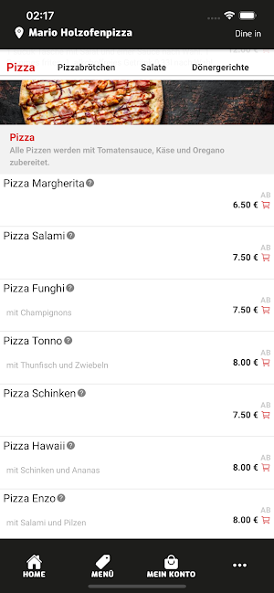 Mario Holzofenpizza Screenshot 2
