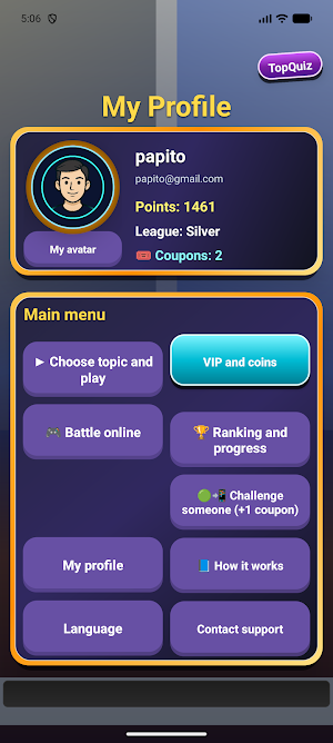TopQuiz Screenshot 1