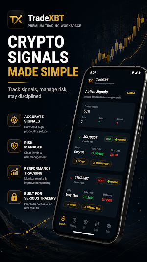 TradeXBT Trading Signal Crypto Screenshot 1