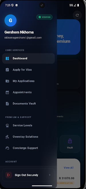 NAC SA Visas App Screenshot 0