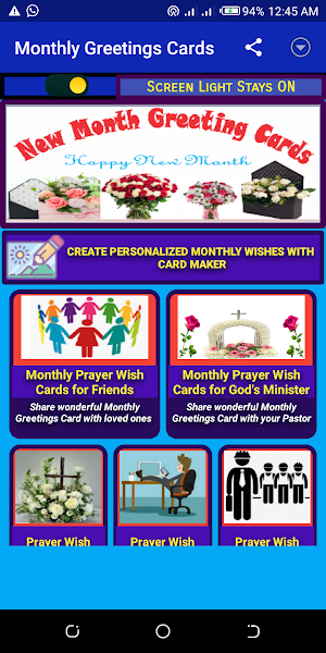 New Month Greeting cards & Wish Images Maker Screenshot 1