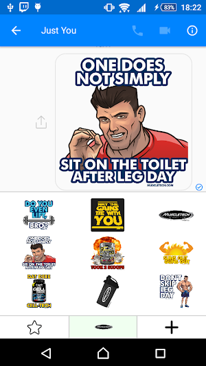 MuscleTech Emojis Screenshot 3