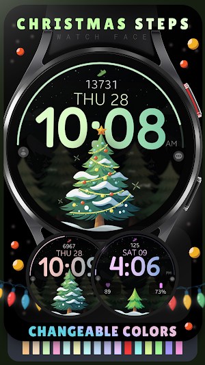 Christmas Steps watch face Screenshot 3