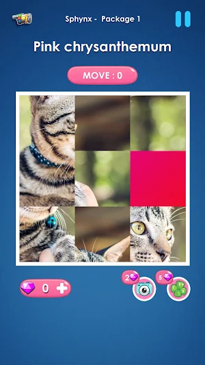 Cat slide puzzle: piece match Screenshot 3