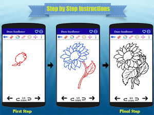 How to Sketch Flowers Step by Step Screenshot 1