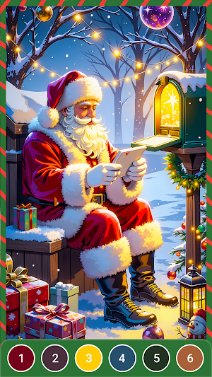Christmas Joy: Paint by Number Screenshot 0