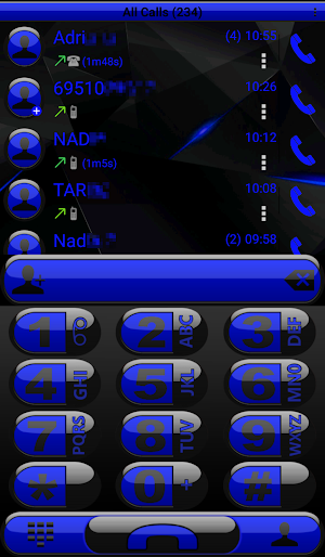 Theme Futura Blue Rocketdial Screenshot 0