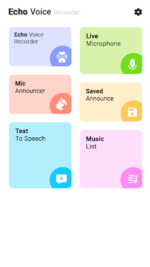Echo Voice Recorder: Live Mic Screenshot 0