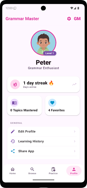 GM: 130 English Grammars Screenshot 2
