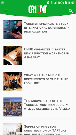 Orient News: Local Turkmen & Regional News free Screenshot 0