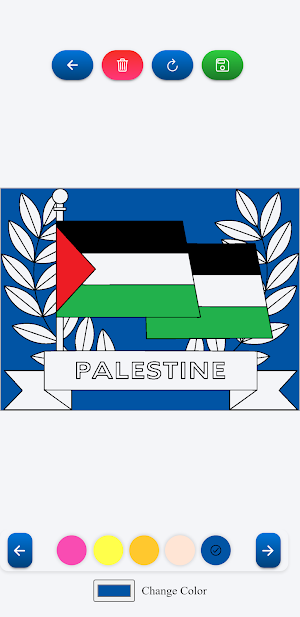 Palestine Flag Coloring Book Screenshot 2