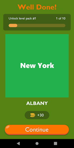 Guess US State Capitals Game Screenshot 1