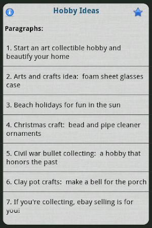 Hobby Ideas Screenshot 1
