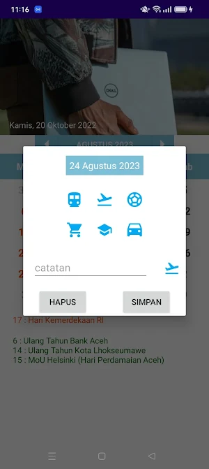 Kalender Aceh Screenshot 3