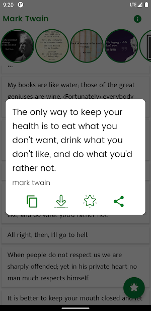 Mark Twain and Sayings Screenshot 3