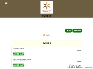Biryanis Irving Screenshot 0