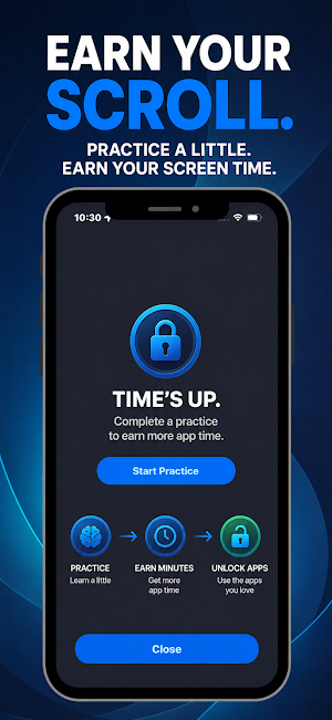 FluentMode: Earn Your Scroll. Screenshot 0