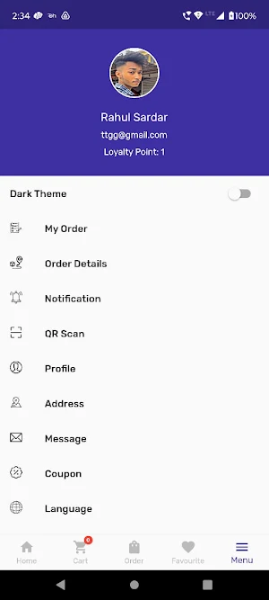 Tripti Fast Food Delivery App Screenshot 2