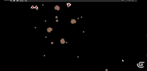 Vectrex vs Asteroids Screenshot 1