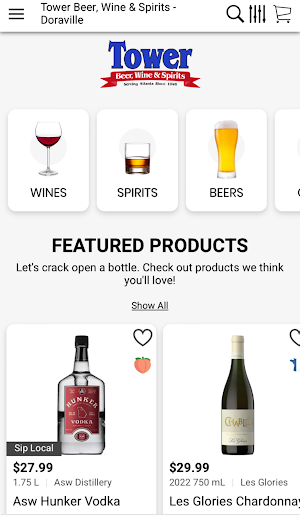 Tower Wine and Spirits Screenshot 0