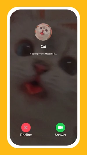 Cat Video Call Simulator Screenshot 1