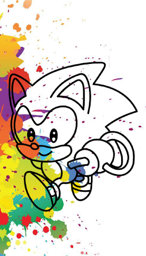 Soni coloring games hedgehog Screenshot 0