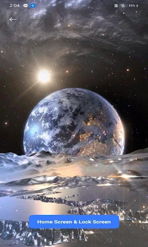 Silver Galaxy Live Wallpaper Screenshot 0